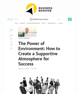 Валентин Василевський розпочав співпрацю з порталом Data Driven Investor